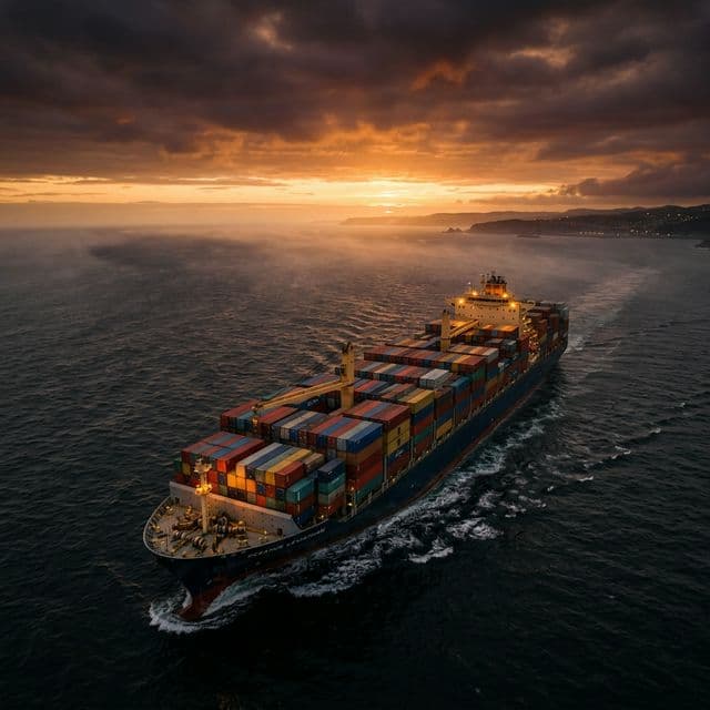 Global shipping and logistics background